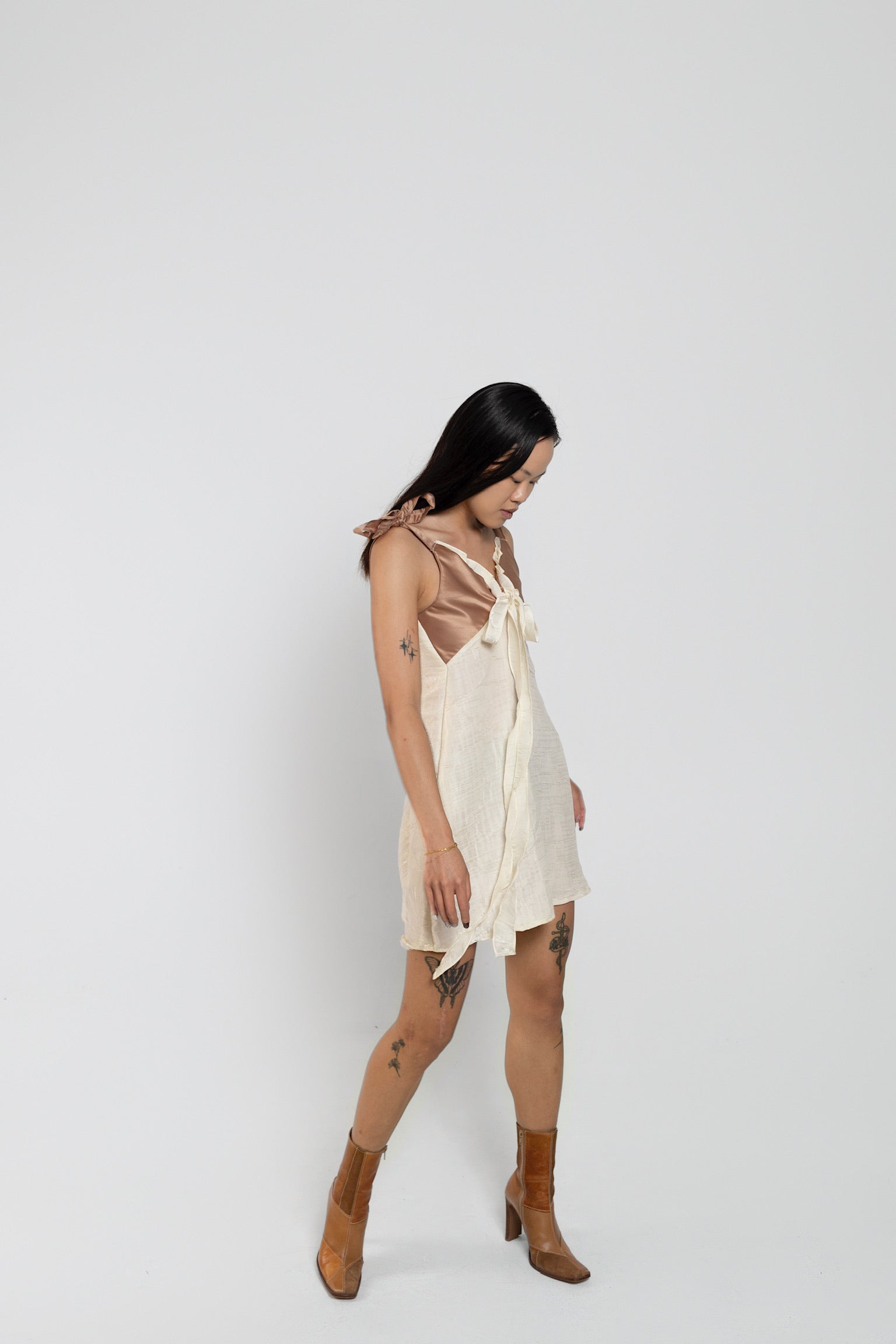 Mother of Pearl Upcycled Babydoll Dress