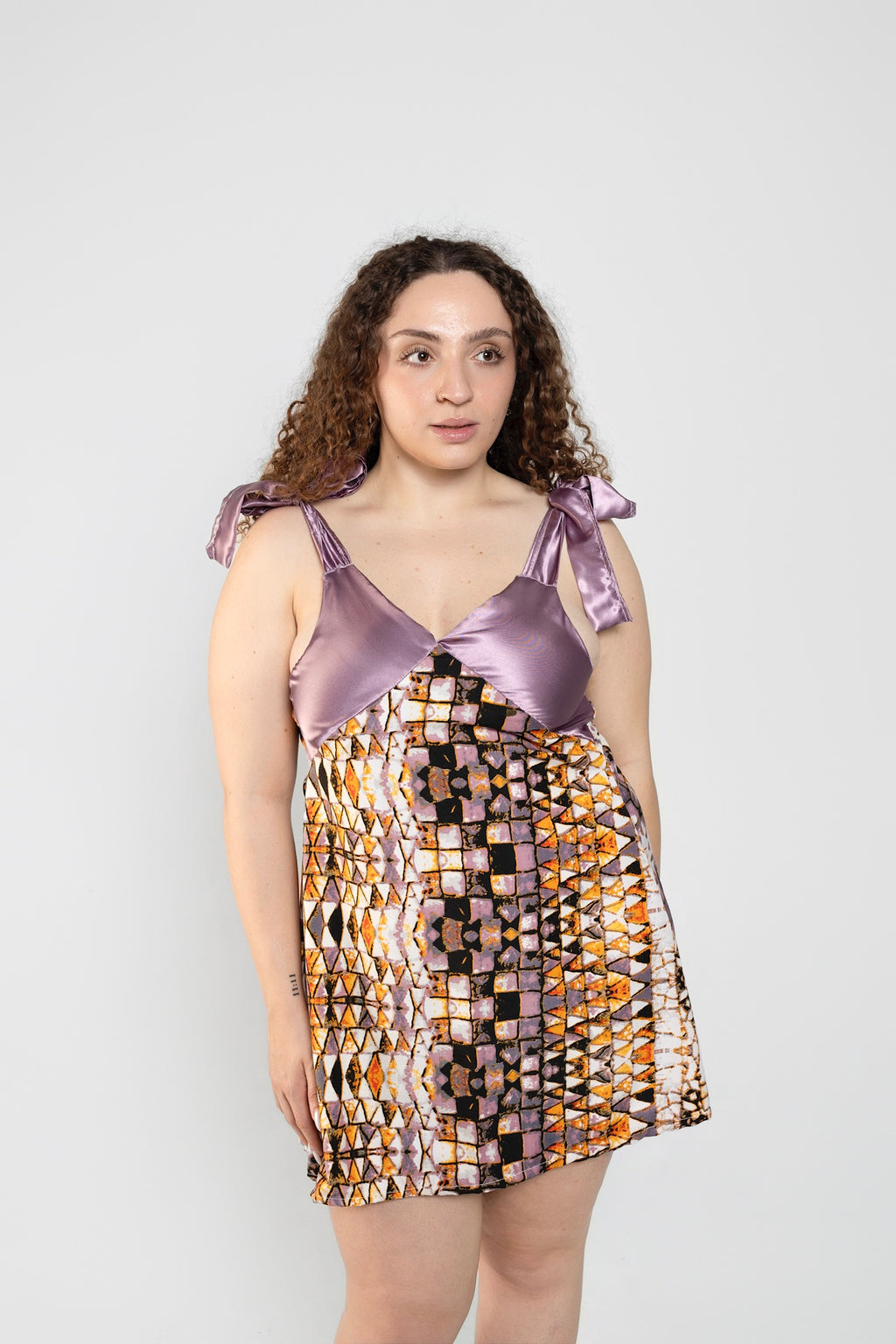 Purple Haze Upcycled Babydoll Dress