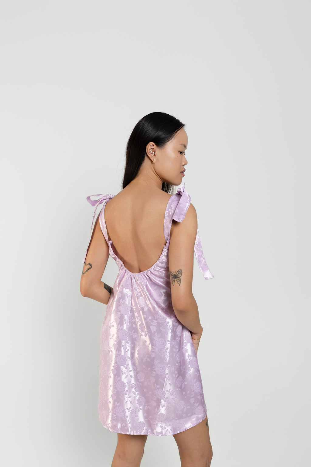 Lilac Upcycled Babydoll Dress