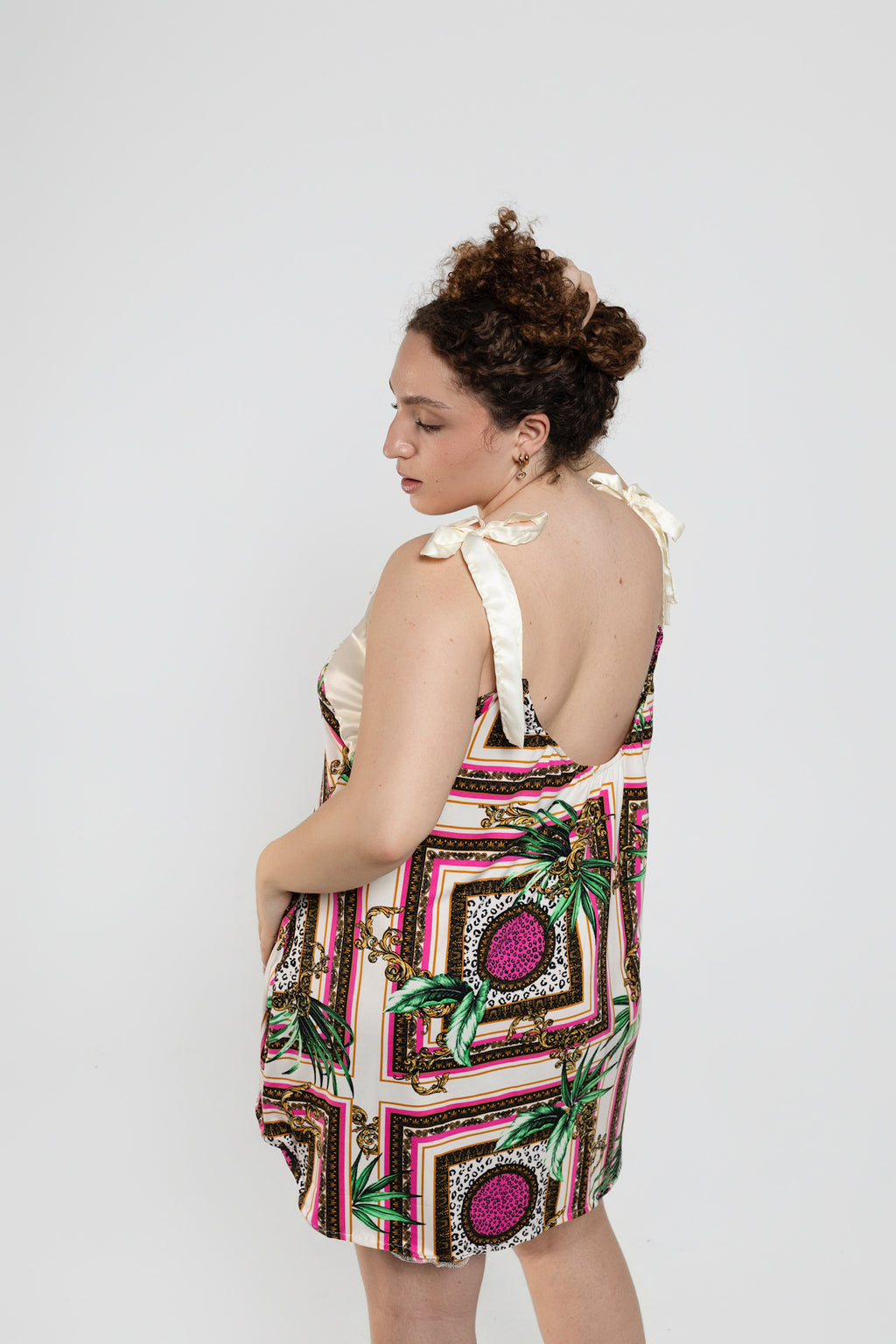 Jungle Frames Upcycled Babydoll Dress