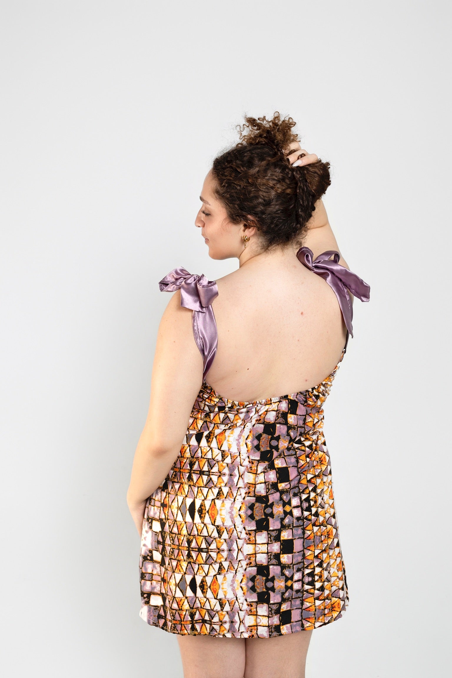 Purple Haze Upcycled Babydoll Dress