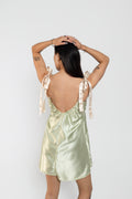Sage Upcycled Babydoll Dress