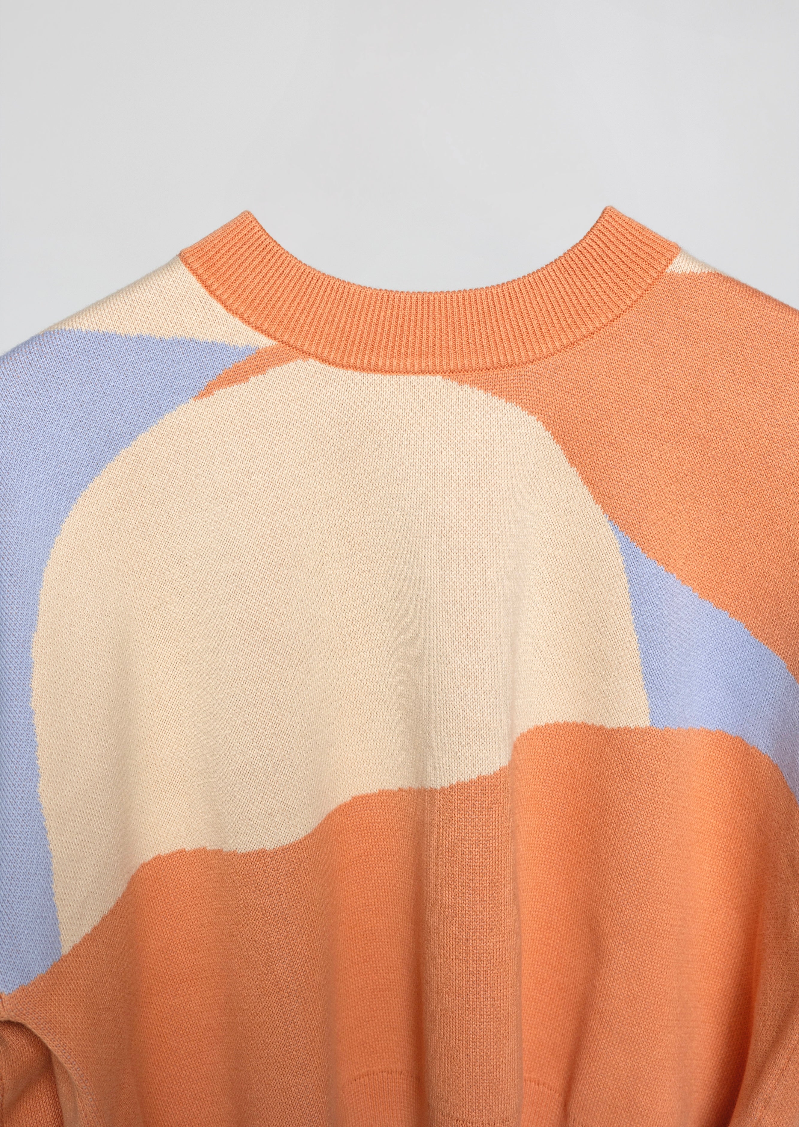 Nala Cropped Crewneck Sweater In Desert Sunset