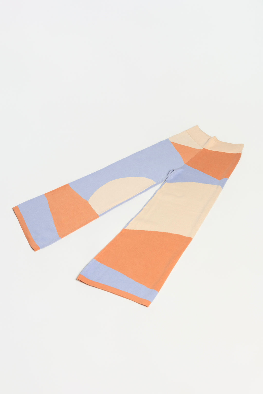 Farah Wide Leg Knit Pants In Desert Sunset