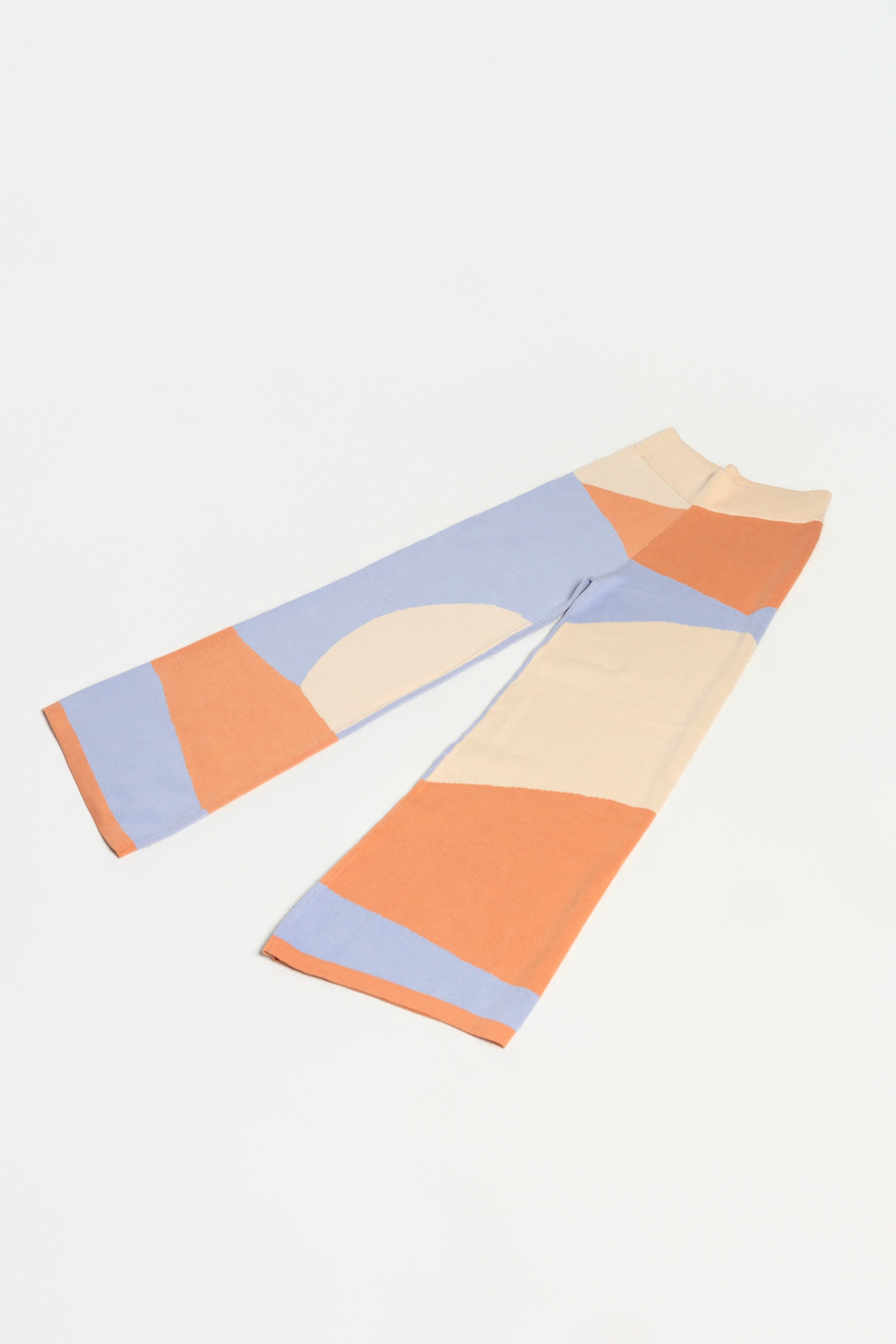 Farah Wide Leg Knit Pants In Desert Sunset