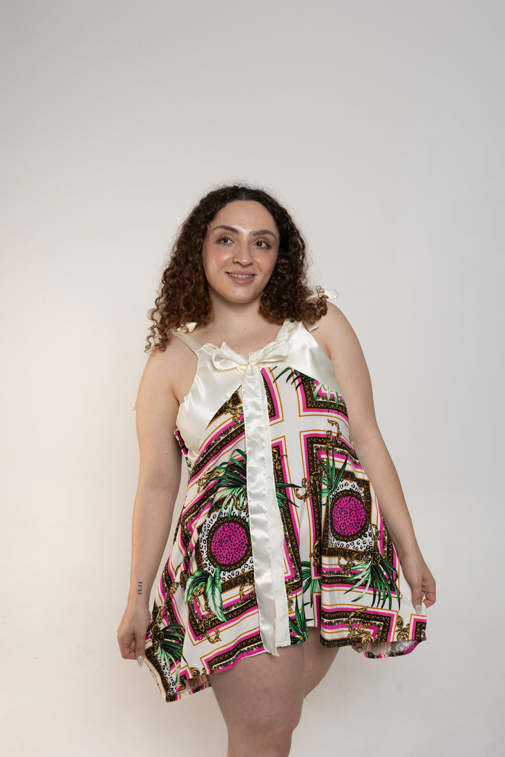 Jungle Frames Upcycled Babydoll Dress