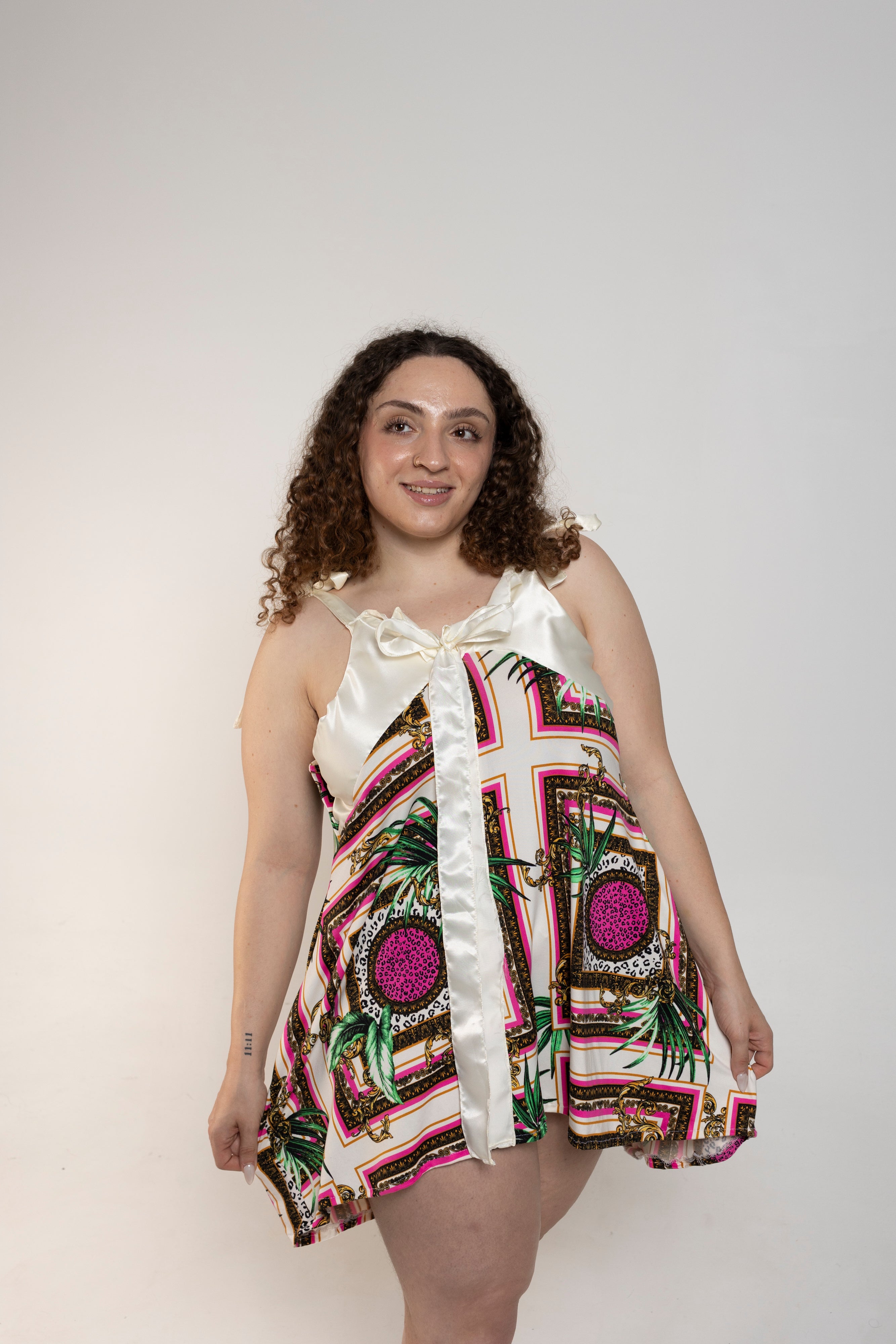 Jungle Frames Upcycled Babydoll Dress