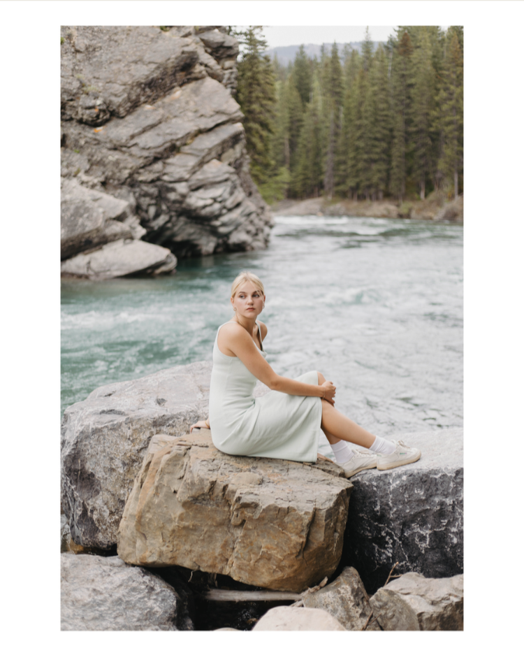 Essentia Knit Midi Dress In Sage Green